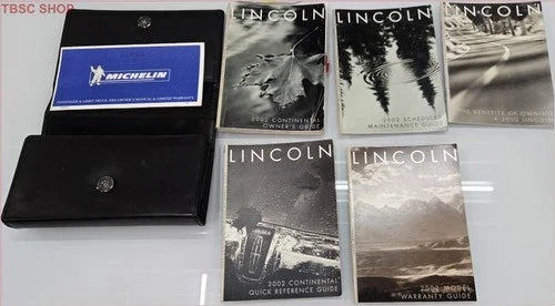 Owners Manual Set with Case for Lincoln Continental (2002)