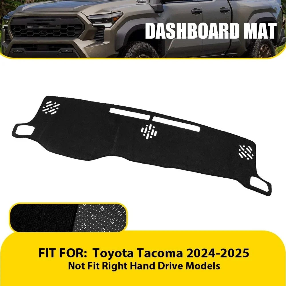 Dashboard Pad Cover for Toyota Tacoma (2024–2025) EXV Black Sun Protector