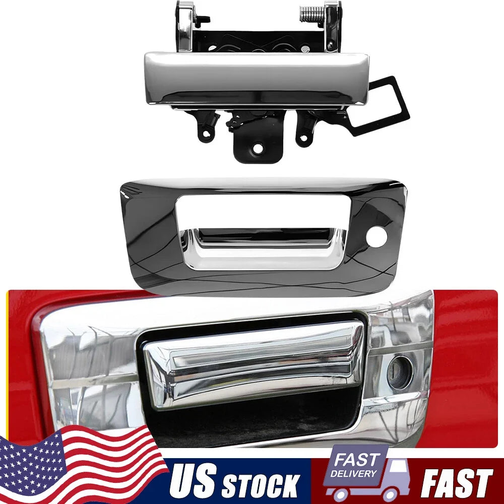 Rear Tailgate Handle & Bezel Trims for 2500HD 3500HD GMC (2007-2014)