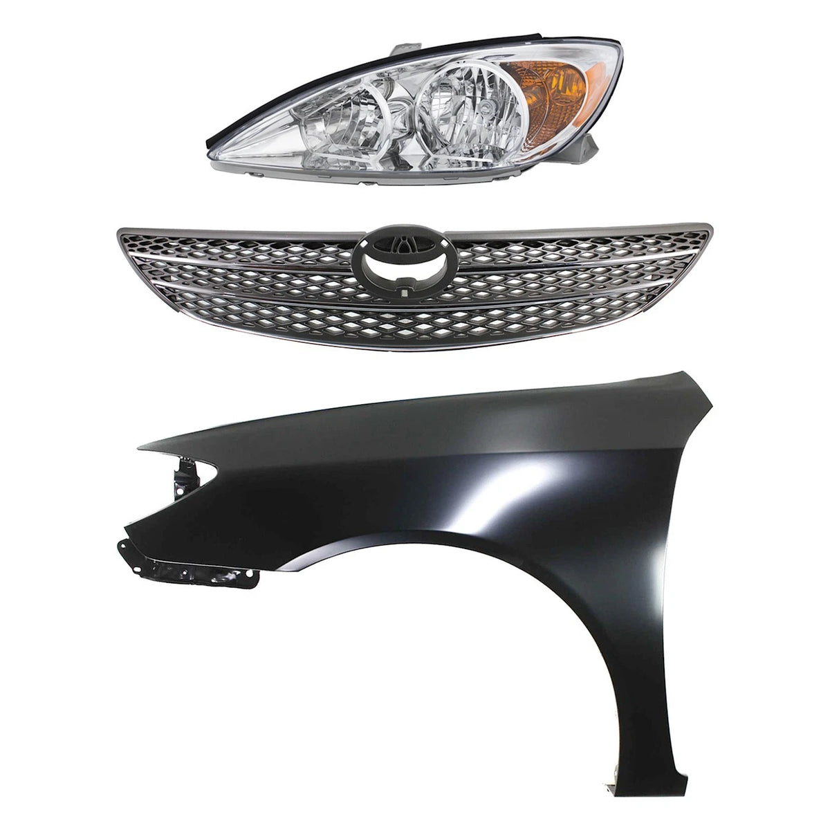 Driver Left Side Headlight for Toyota Camry (2002–2004)