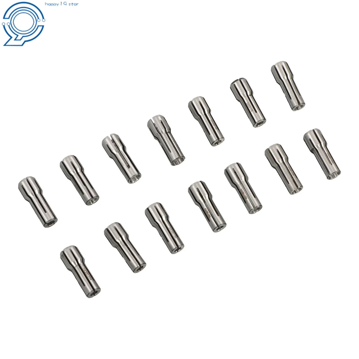 14 Pack Double Angle Collets for Tool Holder (3/64 to 1/4 Inch)