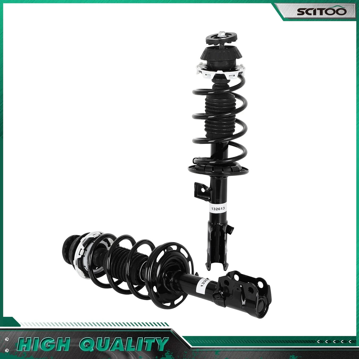 Pair of Front Strut & Coil Spring Assemblies 22134279 for Honda Fit 06-08