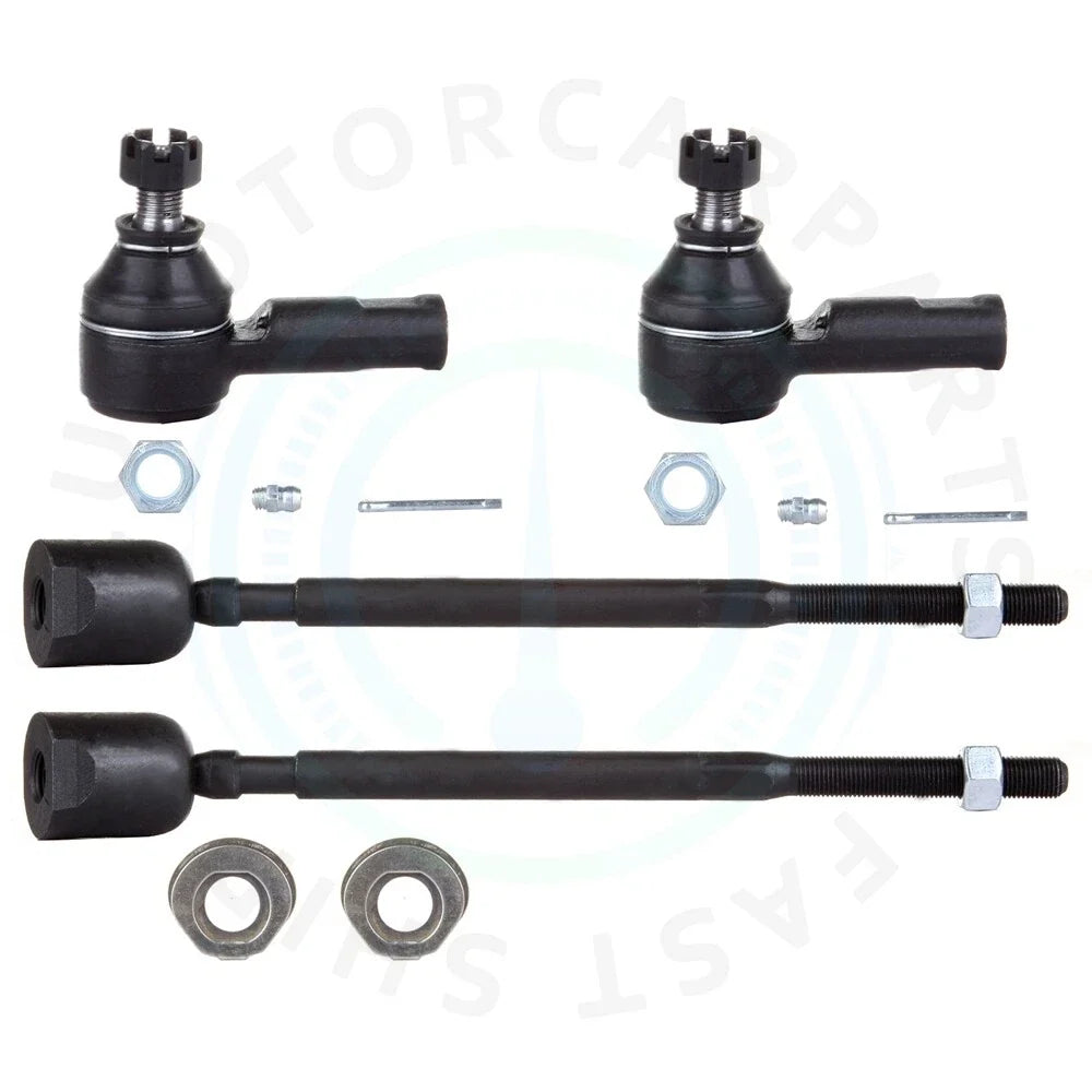 Set of 4 Front Inner & Outer Tie Rod Ends for Suzuki Swift (1990–1994)