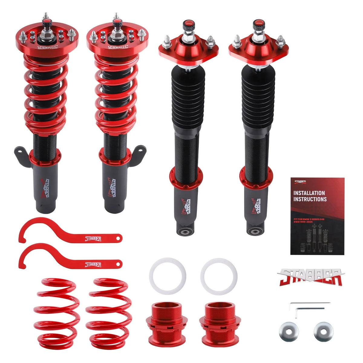Adjustable Coilovers Suspension Kit for BMW E46 3 Series (1998–2005)