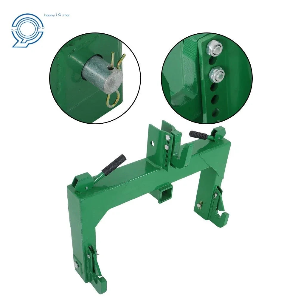 Quick Hitch 3-Point with 2" Receiver for Category 1 & 2 Tractors