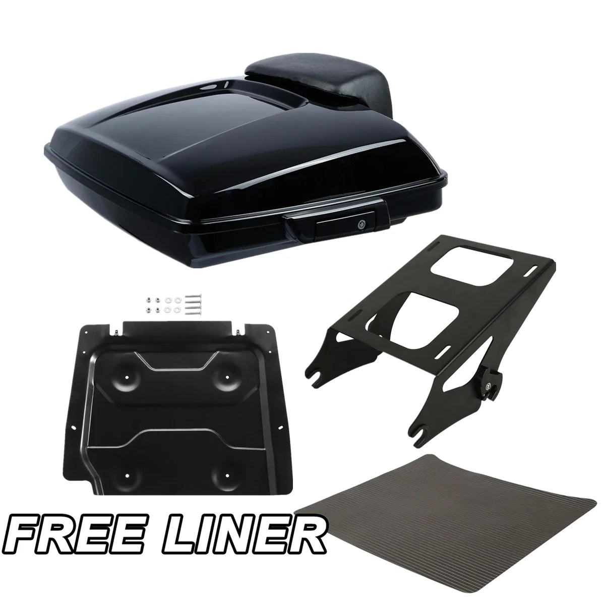 Razor Black Trunk Pad for Harley Touring Glide (2014 to 2026)