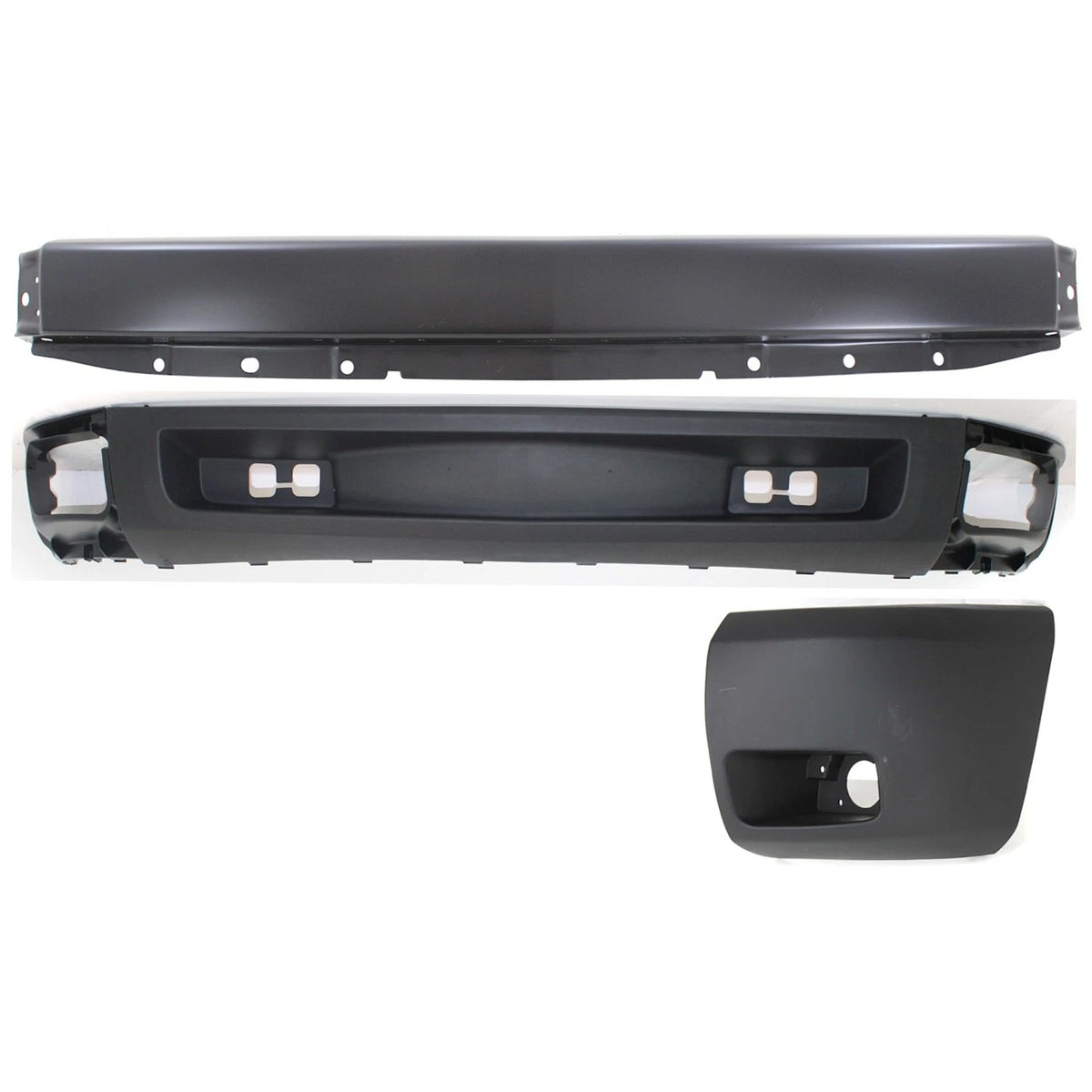 Bumper Kit for Chevrolet Silverado 1500 (2007–2013) Front Left 3pc