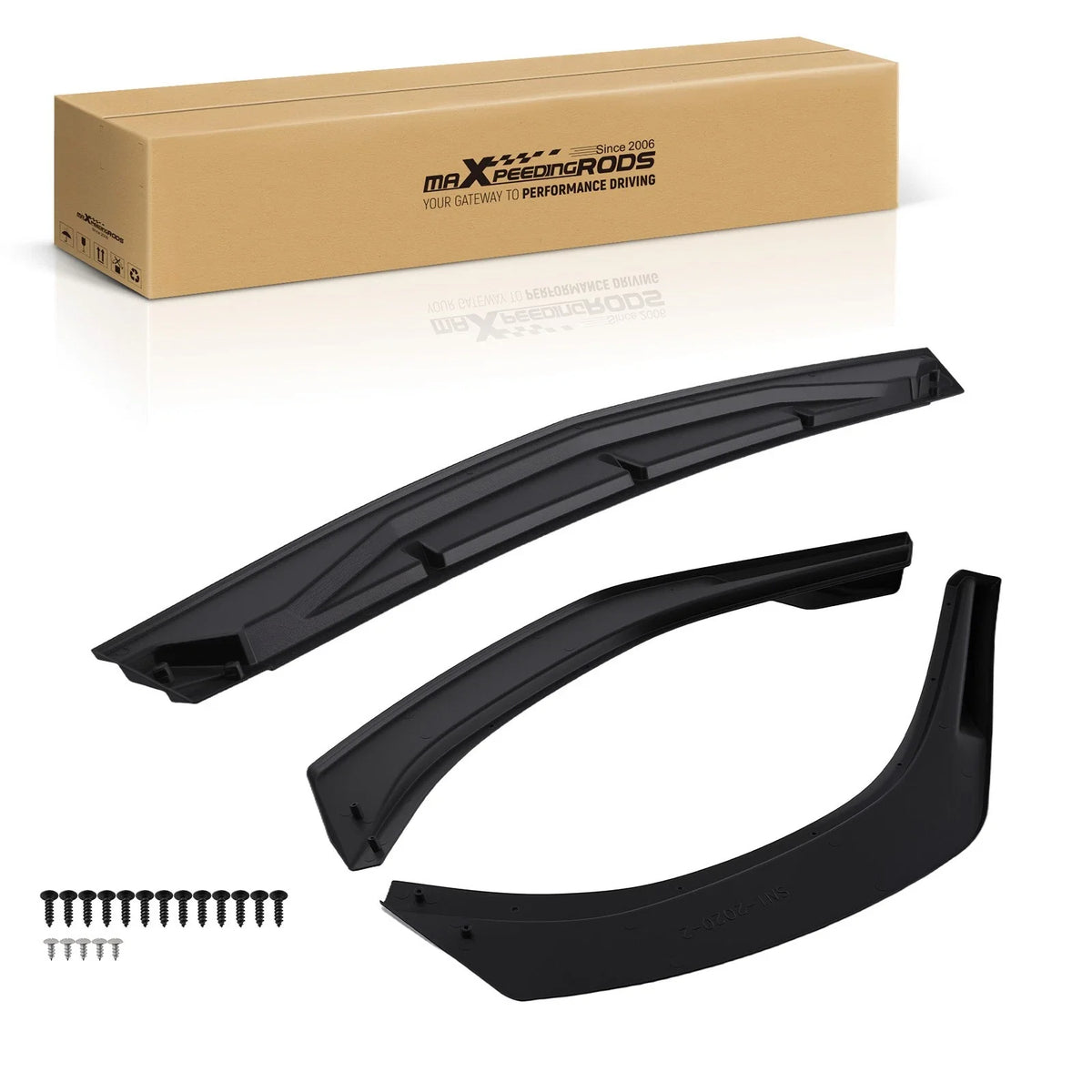 Front Bumper Lip for Hyundai Sonata (2020–2023) M Style Gloss Black