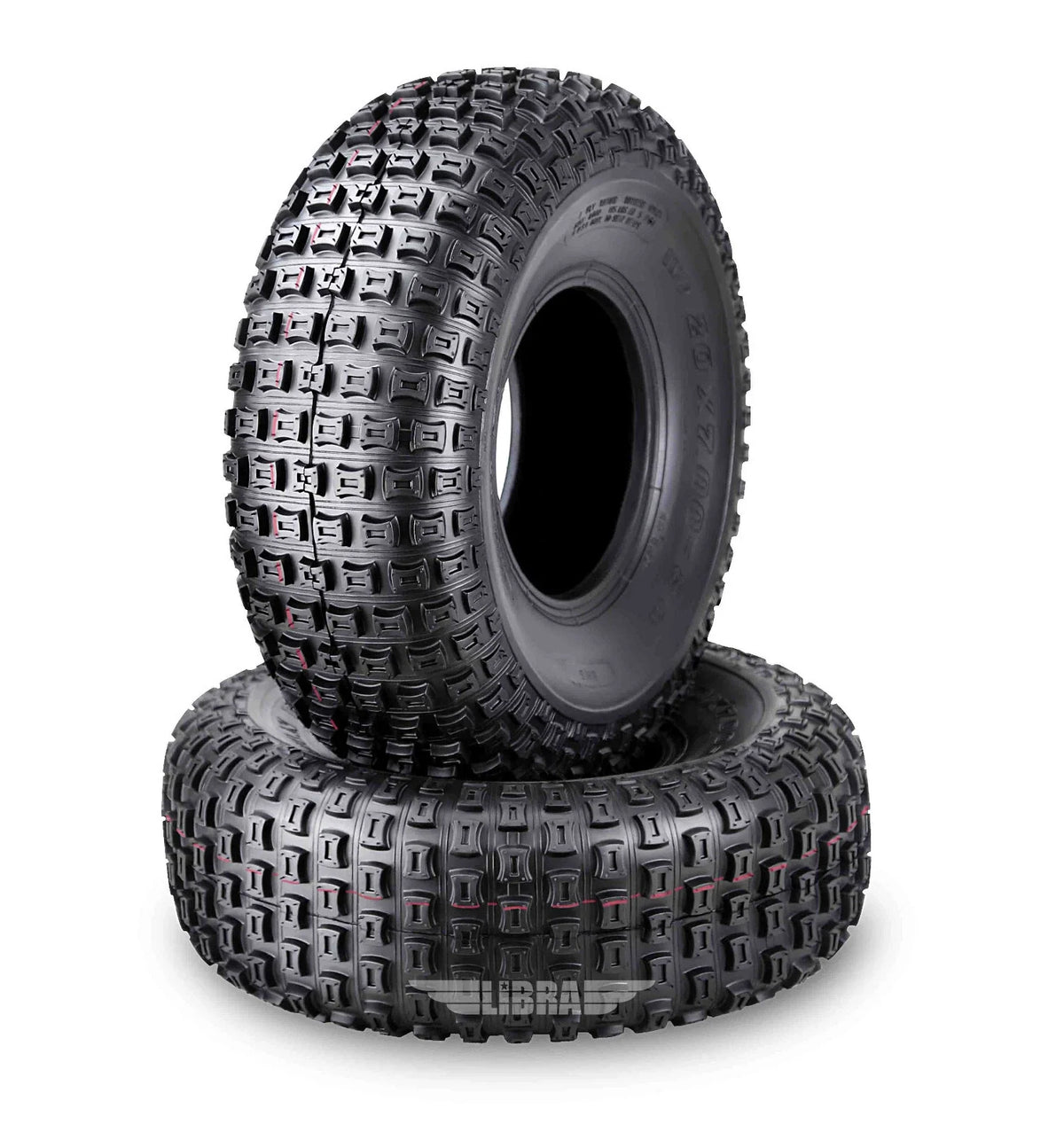 Set of 2 Front Tires 20x7-8 for Suzuki Quadrunner LT160 (1989–2004)