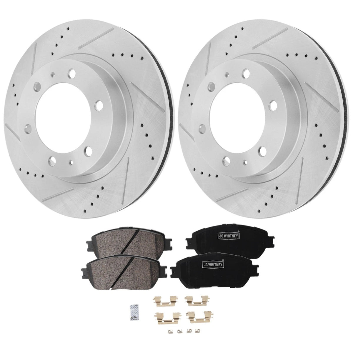 Front Brake Disc Rotors and Pads Kit for Toyota Tacoma (2005–2015)