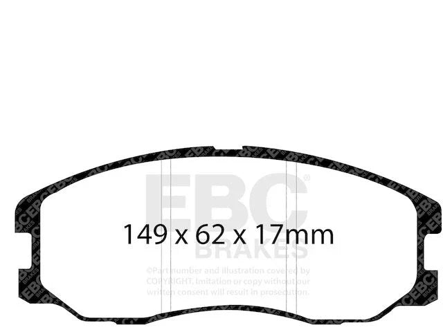 Brake Pad Set Front for Suzuki XL7 2007 to 2009 BV972TB