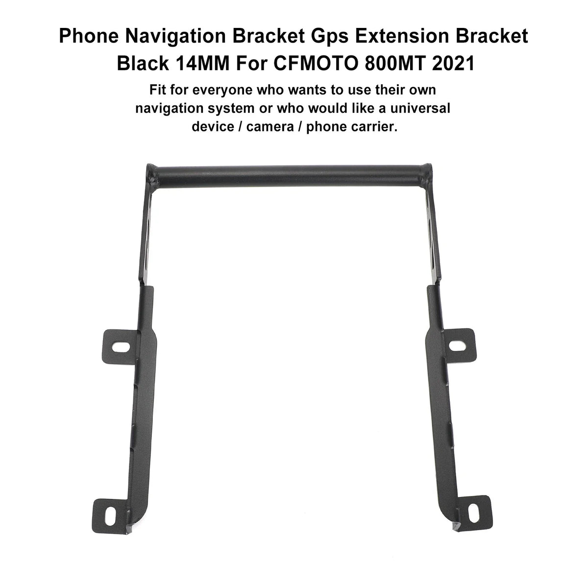 Black Navigation Bracket for CFMoto 800MT (2021) - 14mm