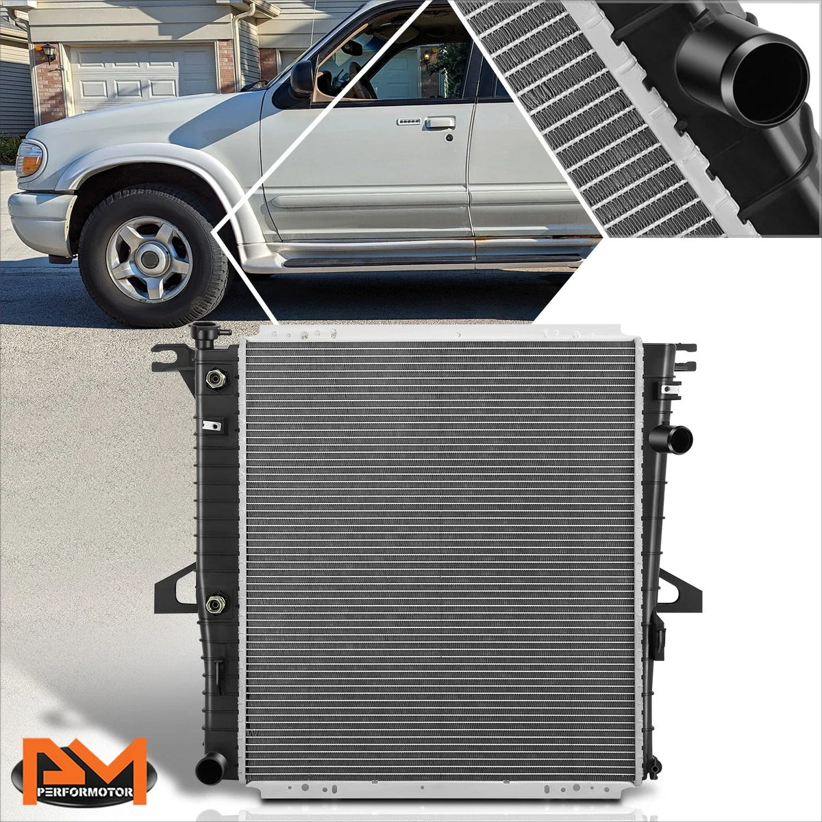 Radiator Aluminum OE Style for Ford Mountaineer/Sport Trac 1997-2005