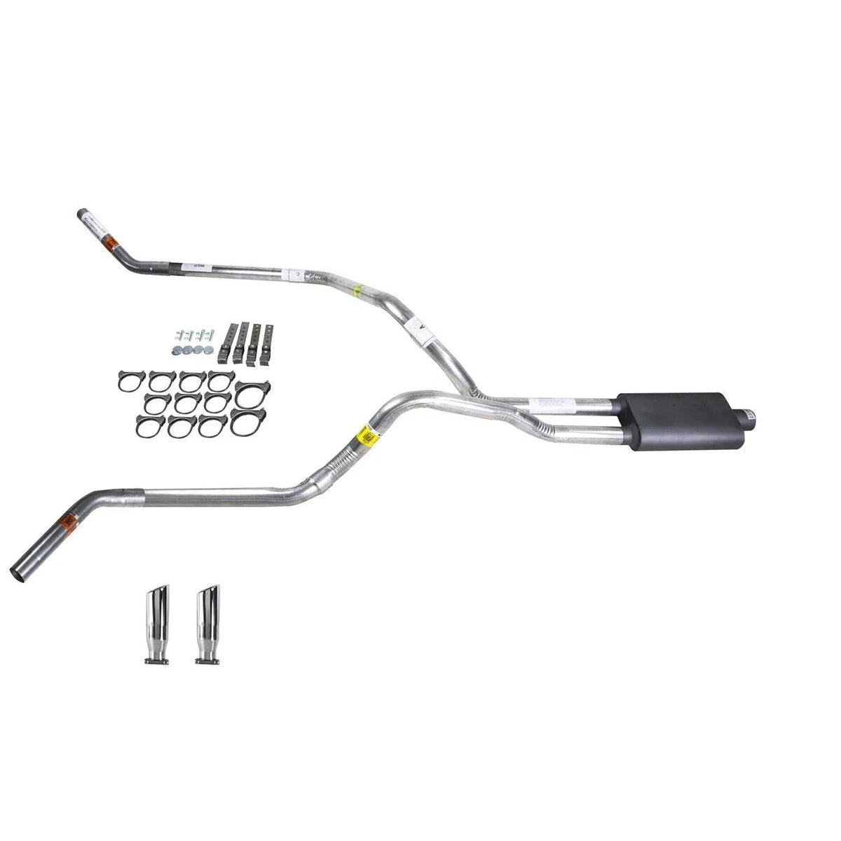 Dual Exhaust Pipe for Ram (2009–2013) - Flowsound Muffler, Corner Exit