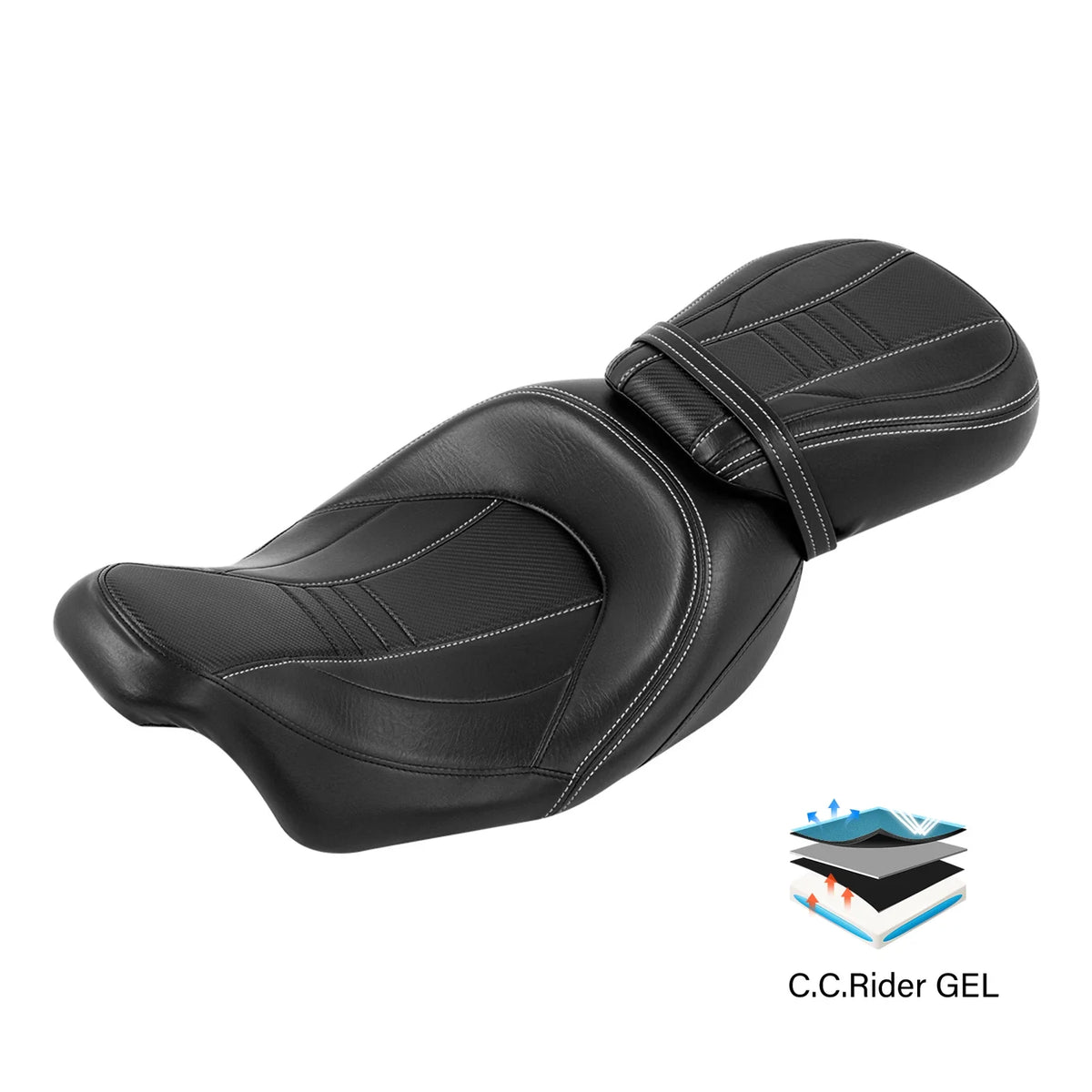 Gel Cushion Seat for Harley Electra Glide 2009-2023