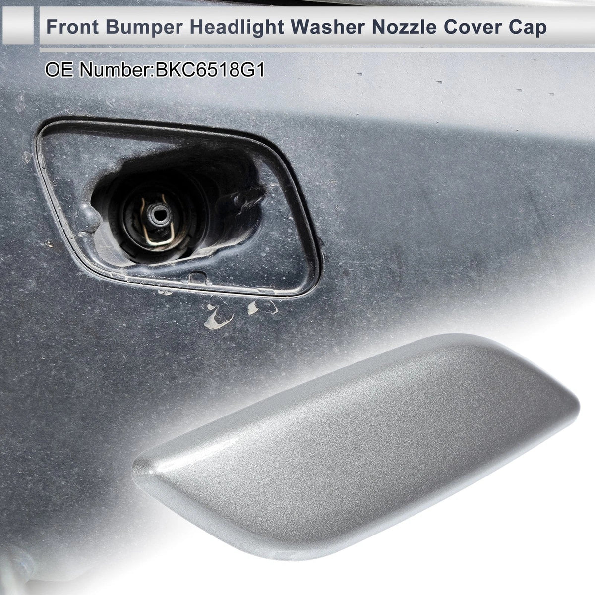 Bumper Headlight Washer Nozzle Cover Cap for Mazda 3 (2004β2009)