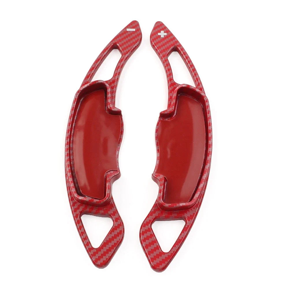2X Steering Wheel Paddle Shifter Extension for Honda Accord Civic CR-V (2013–2021) - Carbon Red