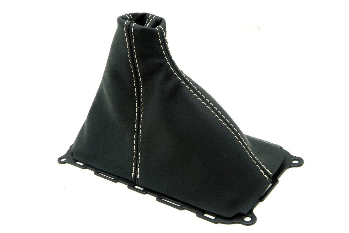 Manual Shift Boot for Mustang GT (2010–2014) Beige Stitch Synthetic Leather