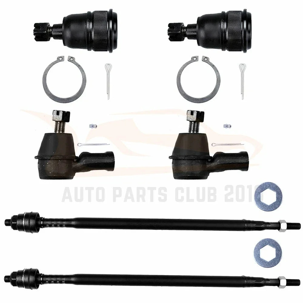 Set of 6 Front Ball Joints Tie Rods Suspension Kit for Honda Element (2003–2011)