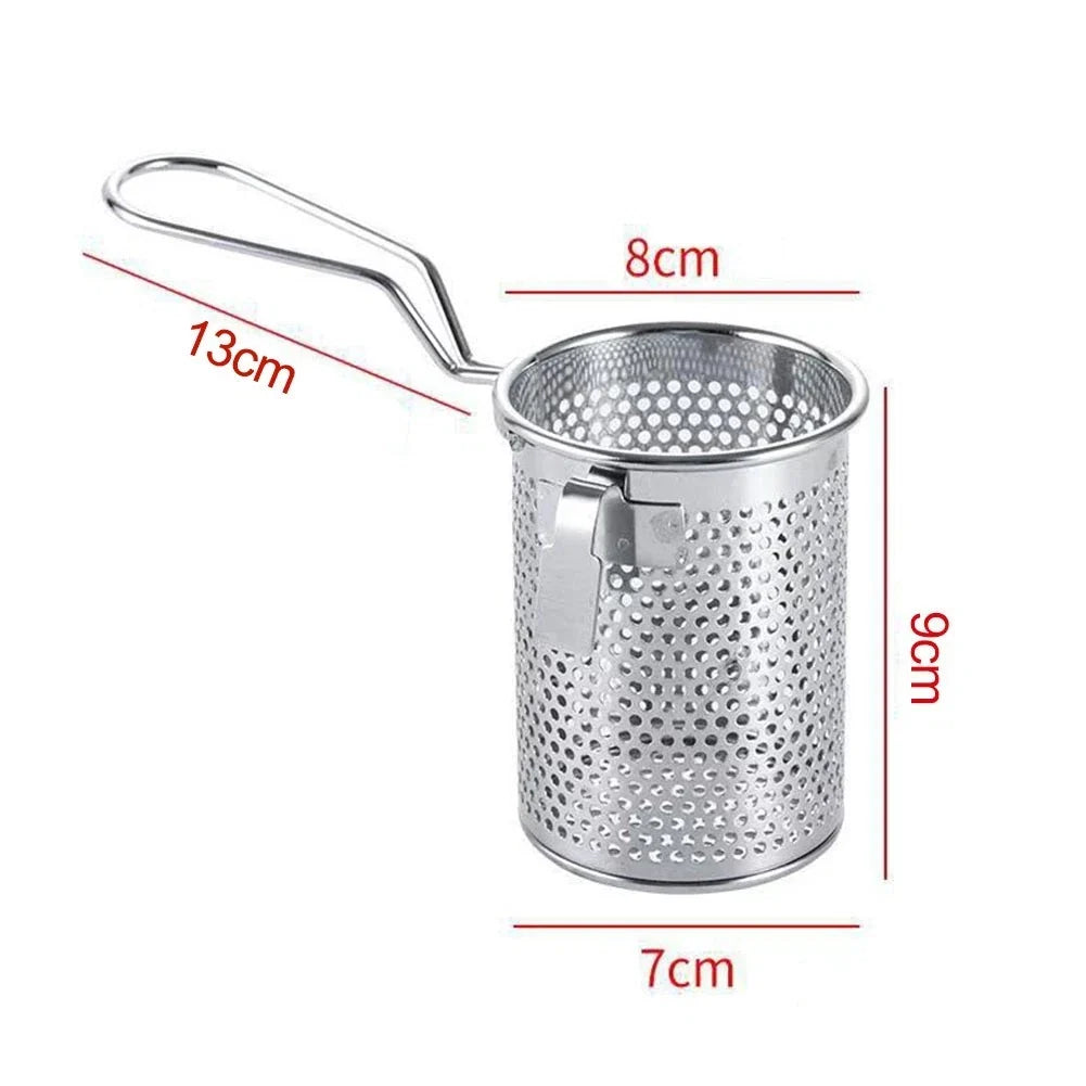 Stainless Steel Mesh Strainer for Cooking and Straining Tasks