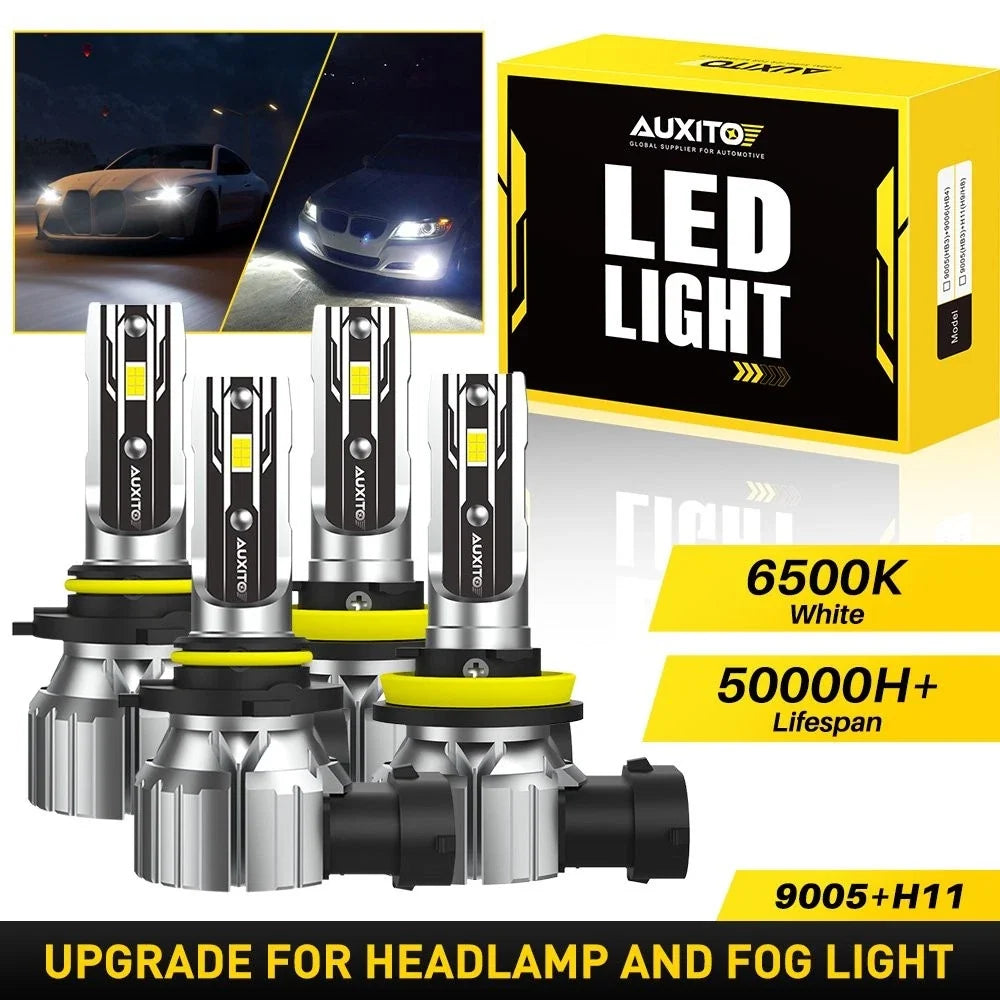 6500K Super Bright 9005 H11 LED Headlight Kit