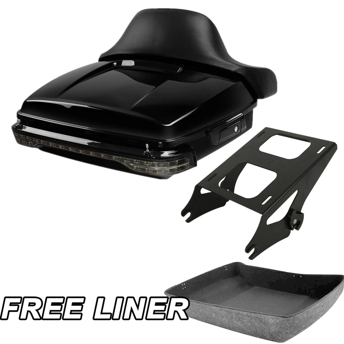 Chopped Tail Light Mount Rack for Harley Touring Models (2014–2025)