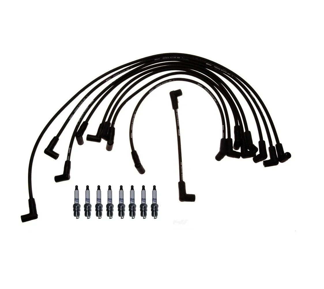 Ignition Wire Set & 8 ACDelco .045" Spark Plugs for Chevy GMC V8