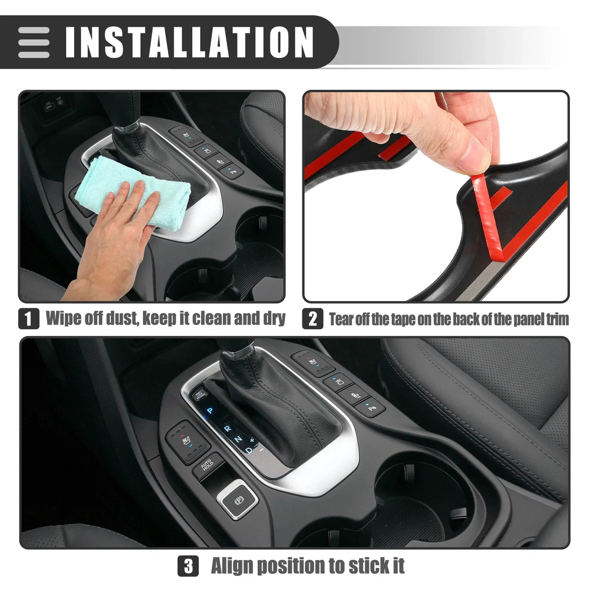 Carbon Fiber Central Control Shift Panel Trim for Durango 2018-2020