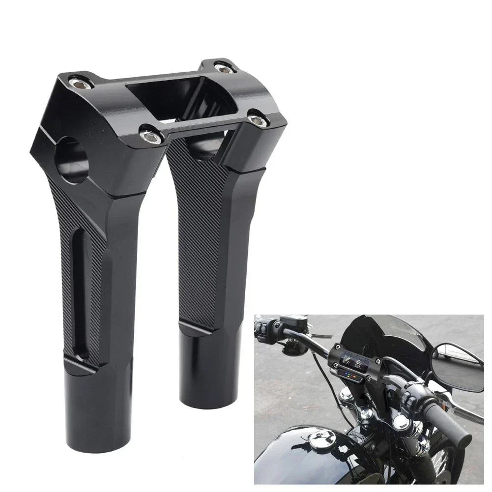 6'' Pullback Riser Handlebar in Black for Harley Softail Dyna M8 2018-2021
