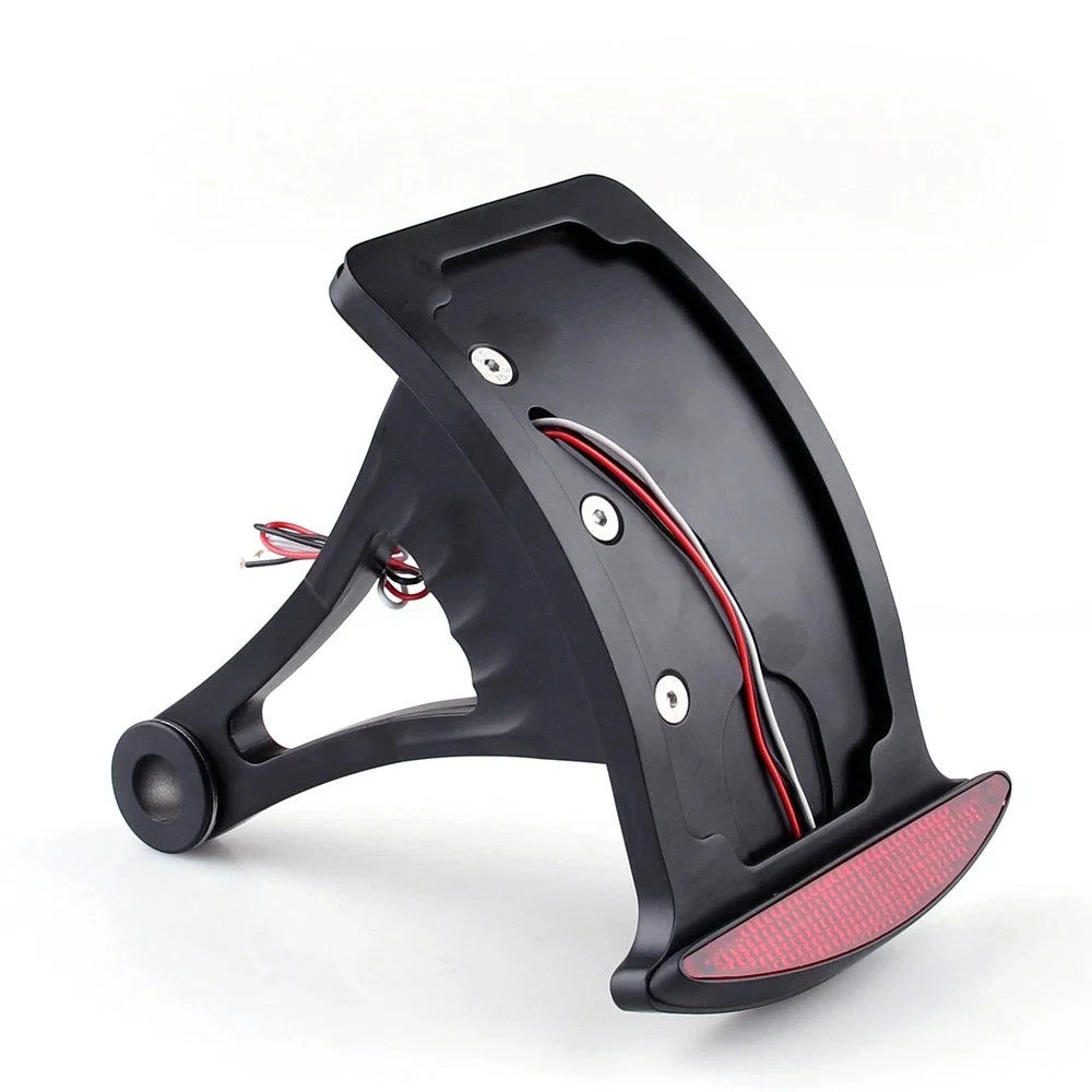Side Axle Mount License Plate Holder for Harley