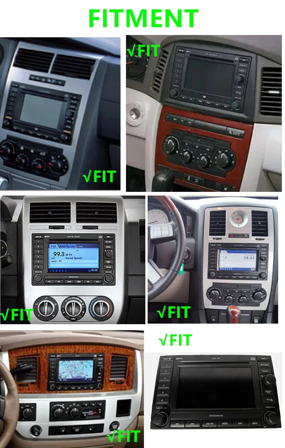 8" Car Radio GPS Navigation System for Chrysler Dodge Jeep Durango 2004-2009