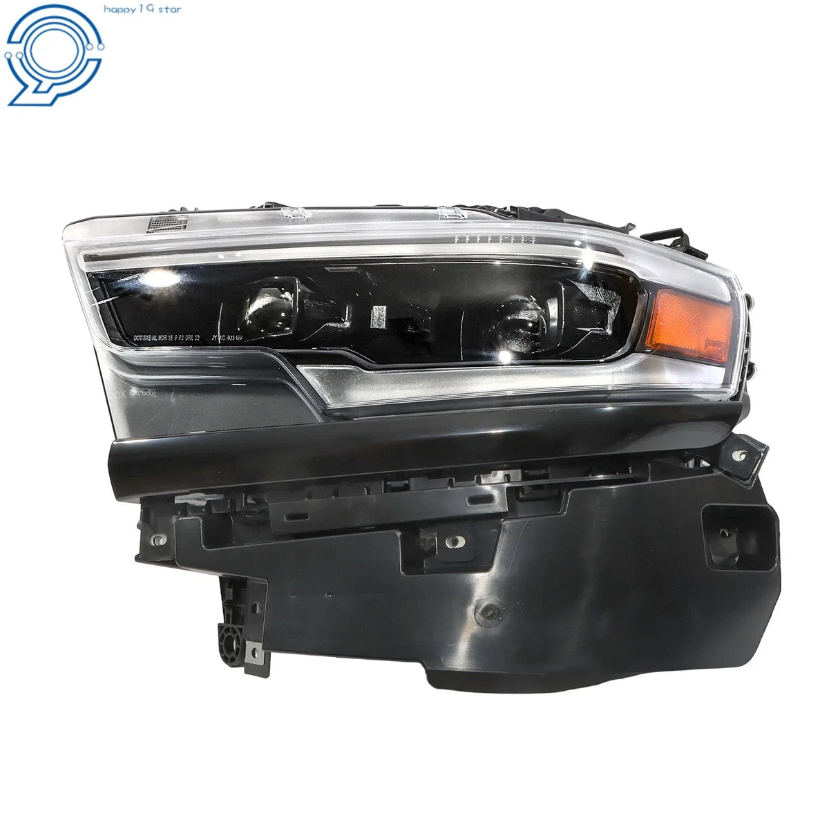 LED Headlight for Ram 1500 (2019–2024) Driver Side Dual Projector Black