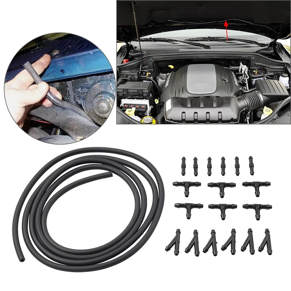 Washer Fluid Hose Kit 2M with Connector for Universal Fit Vehicles