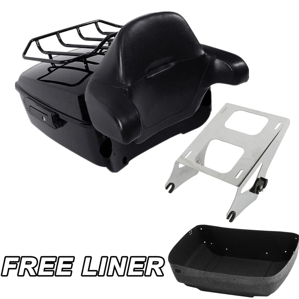 Trunk Mount Rack Backrest Pad for Harley Electra (2014-2025)