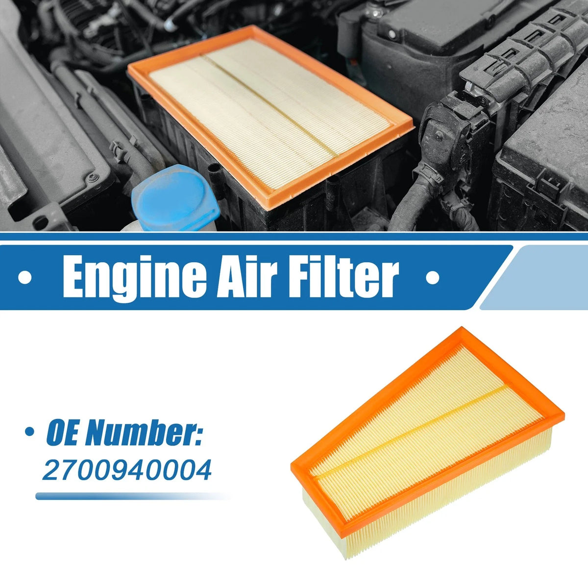 Engine Air Intake Filter No. 2700940004 for Mercedes-Benz CLA250 (2014β2020)