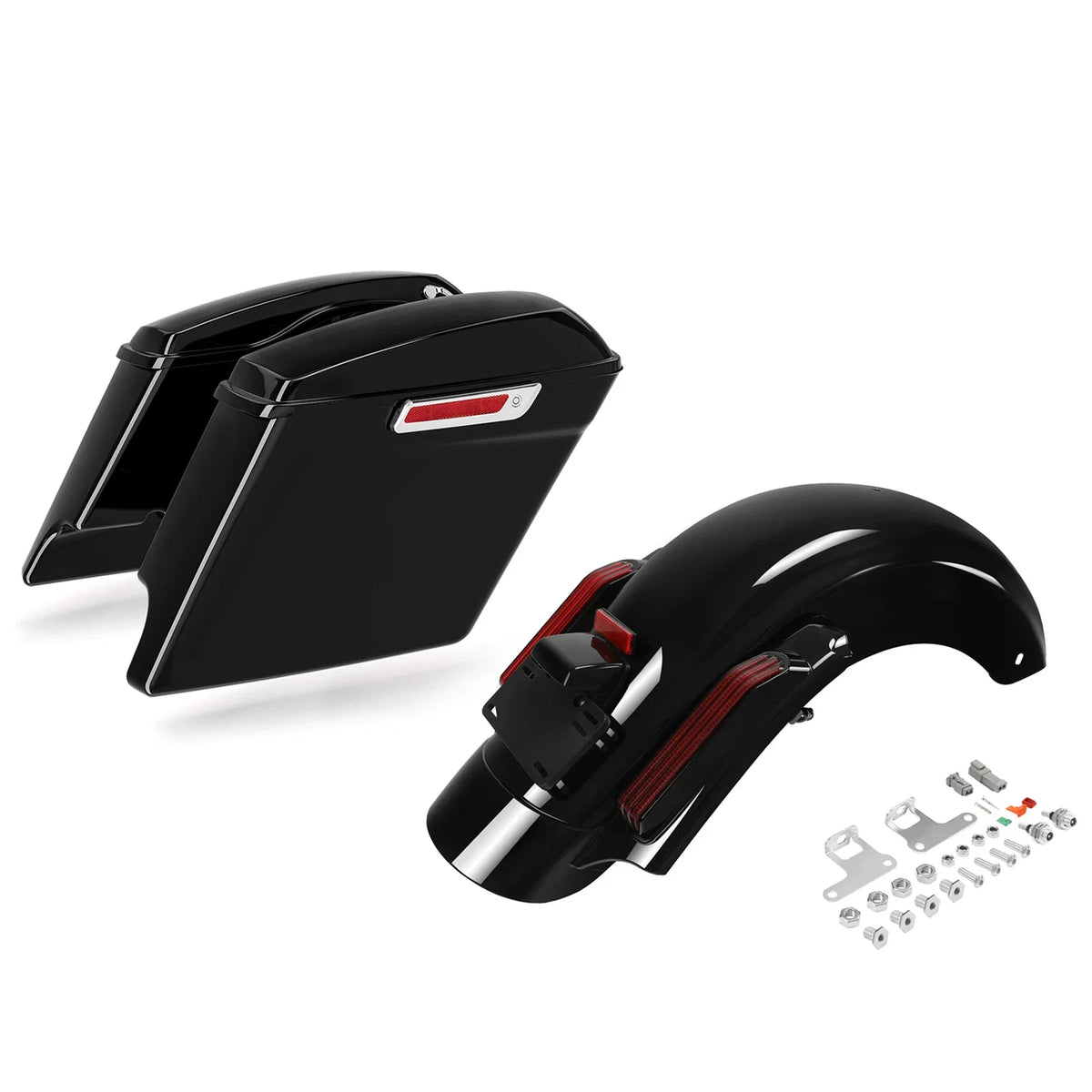 5" Saddlebags with LED Rear Fender for Harley CVO Road Glide (2014-2024)