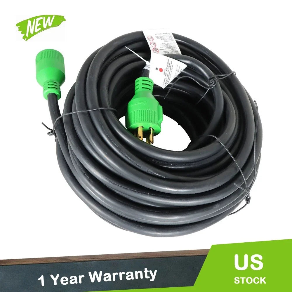 30A Generator Extension Cable for RV (75FT, L14-30P/R)