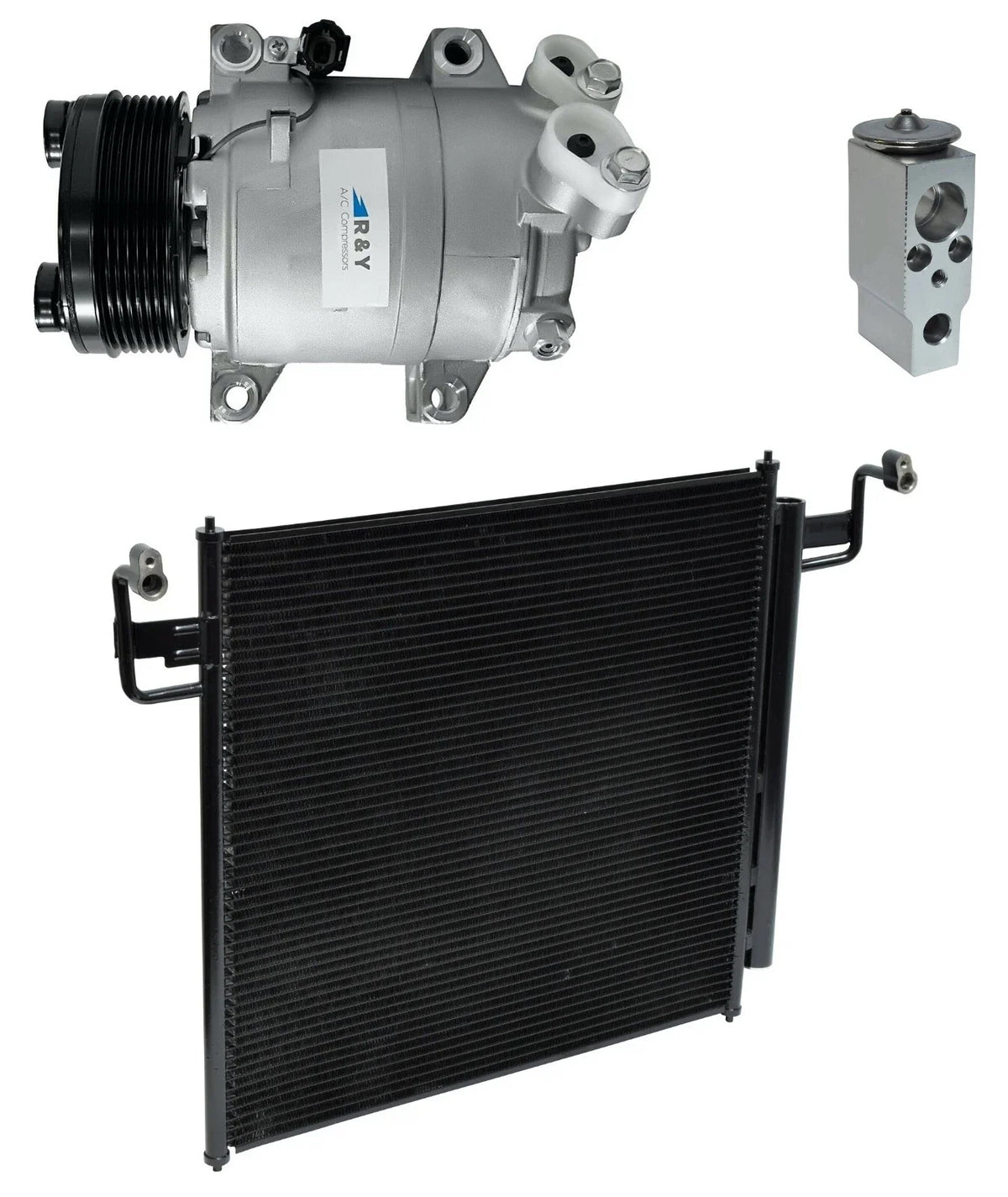 A C Compressor Kit With Condenser for Nissan Titan 5.6L (2015–2015)