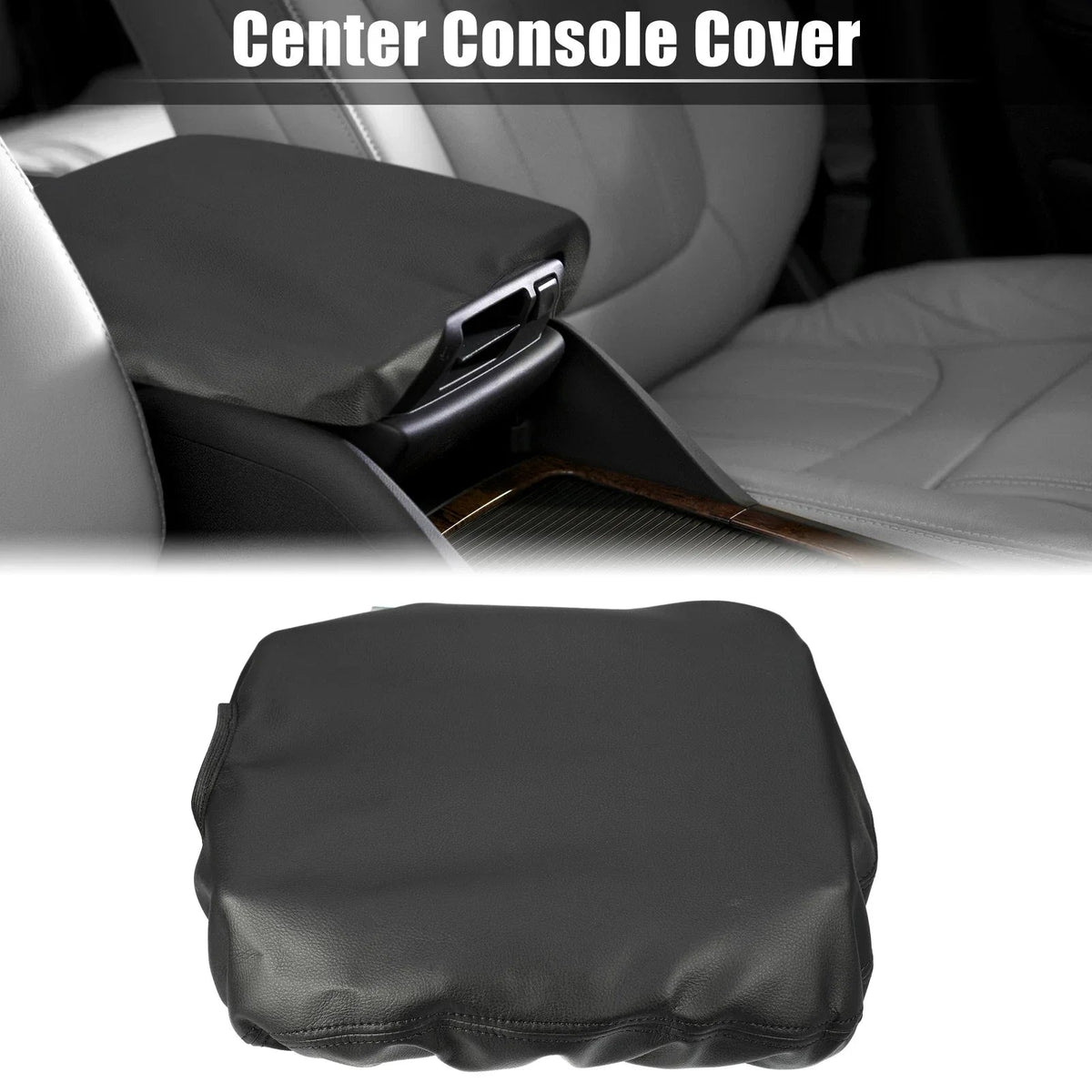 Black Center Console Cover Pad for Dodge Ram 1500 (2009-2018)