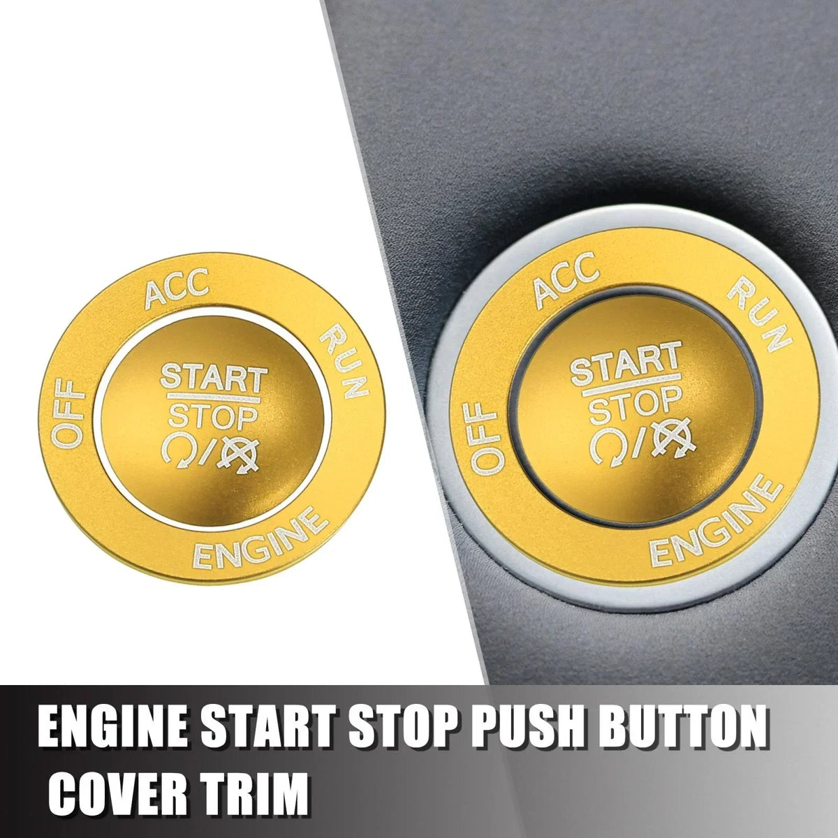 Engine Start Stop Button Cover Trim for 2015-2023 Dodge Charger