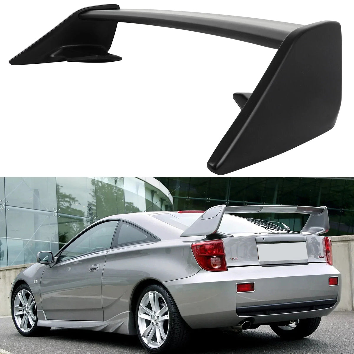 Wing Spoiler in Matte Black for Toyota Celica (2000–2005) ABS