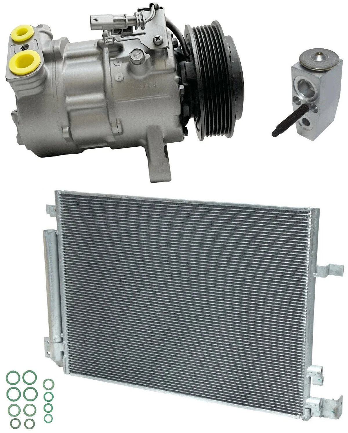 A/C Compressor Kit with Condenser Replacement for Cadillac ATS 3.6L (2017–2019)
