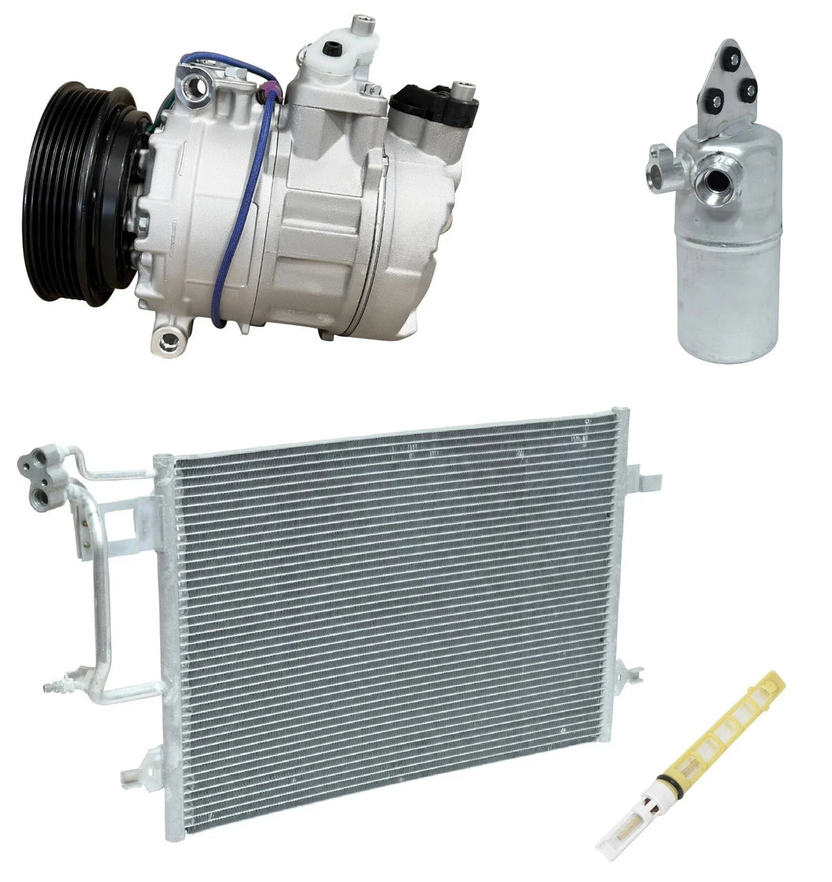 AC Compressor Kit With Condenser for Audi Allroad Quattro 2.7L (2002–2005)