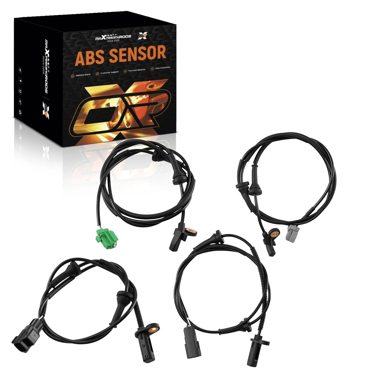4-Piece ABS Wheel Speed Sensor Set for Volvo XC90 (2003-2014)
