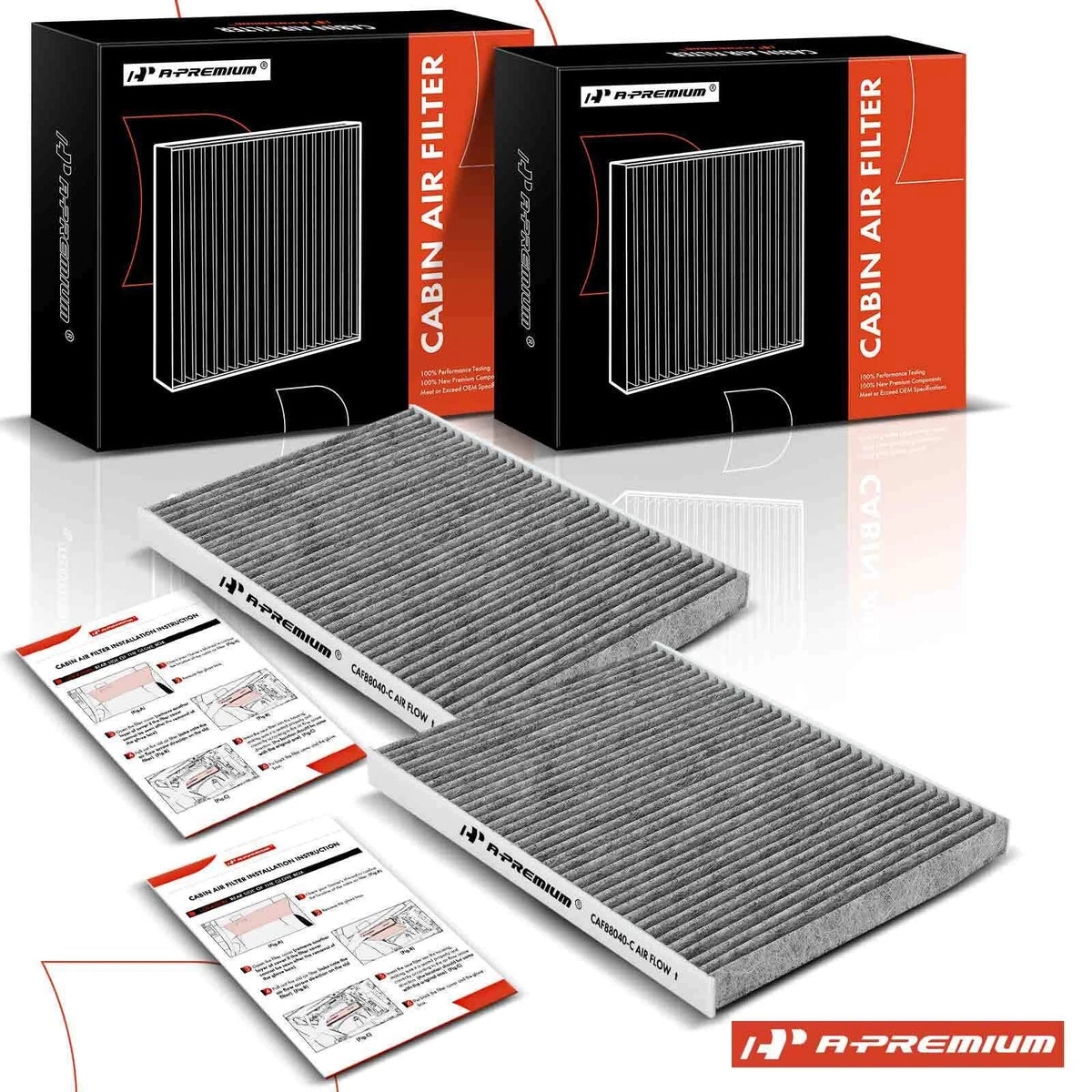 2X Activated Carbon Cabin Air Filter for Cadillac DeVille DTS (2000–2005)