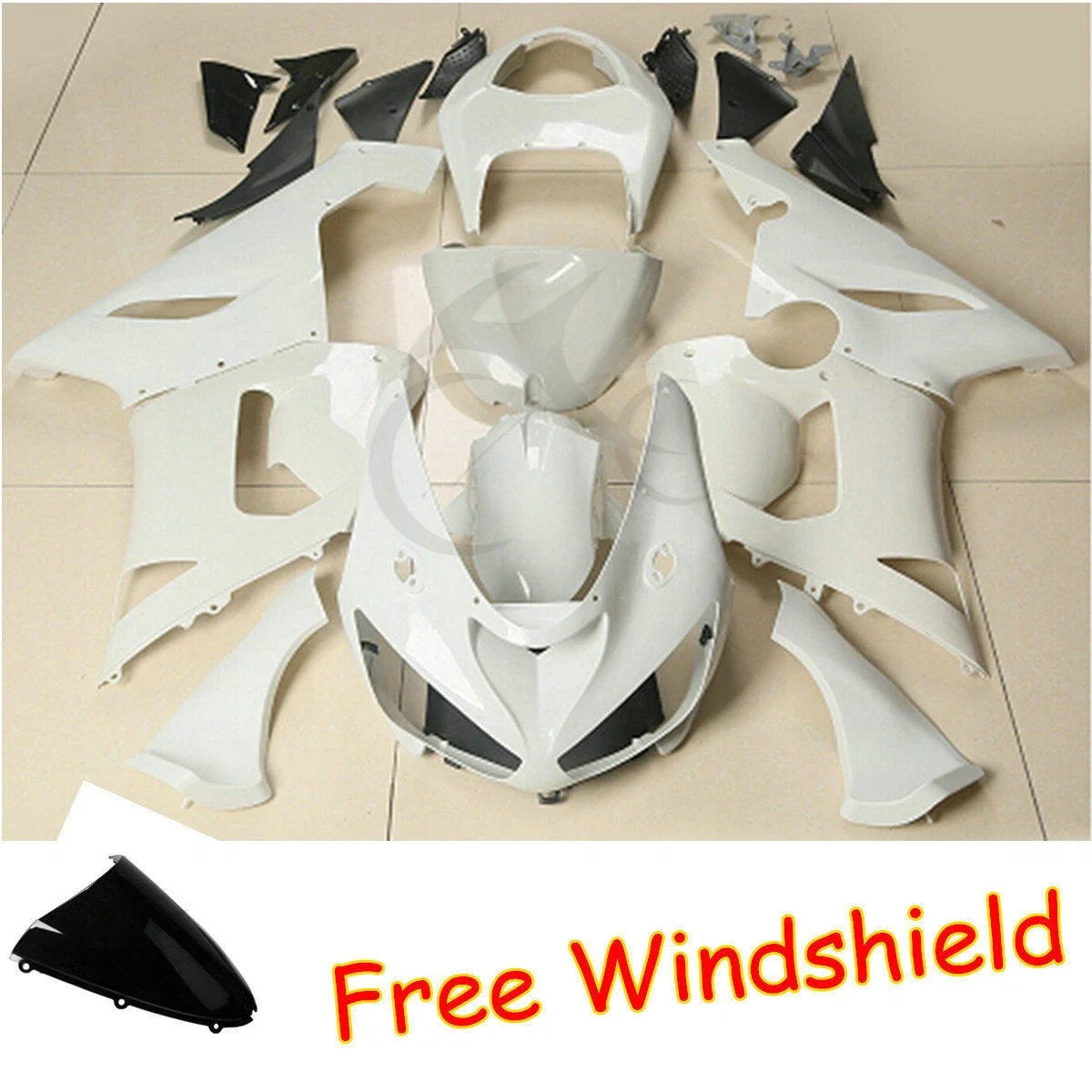 Unpainted Fairing Body for Kawasaki Ninja ZX6R (2005-2006) Injection