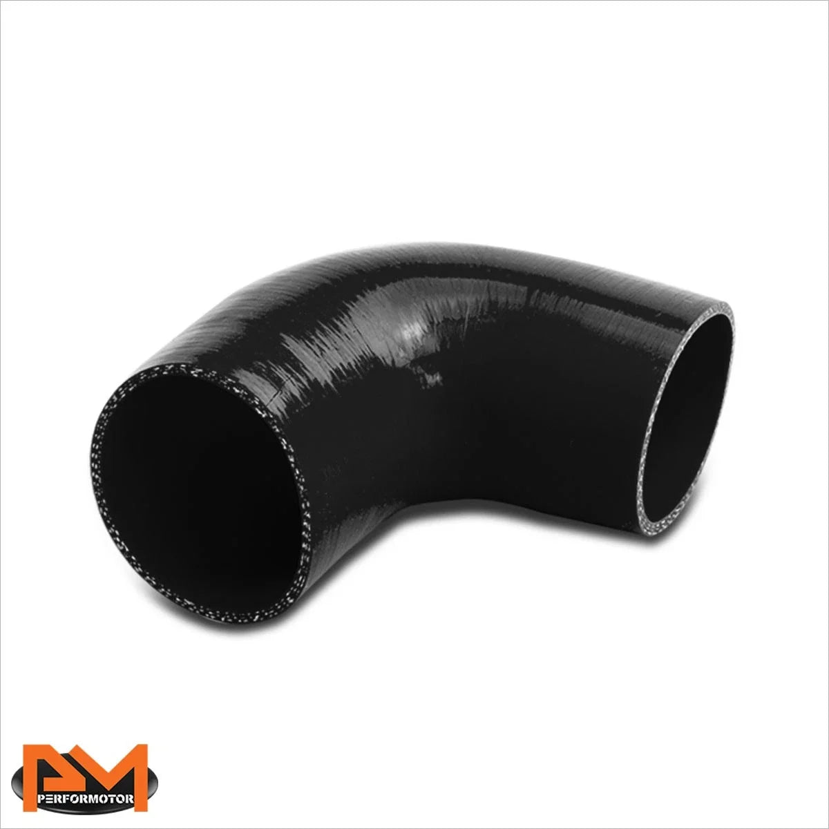 90 Elbow Coupler 3" to 4" Intercooler Charger Silicone Hose Reducer Black