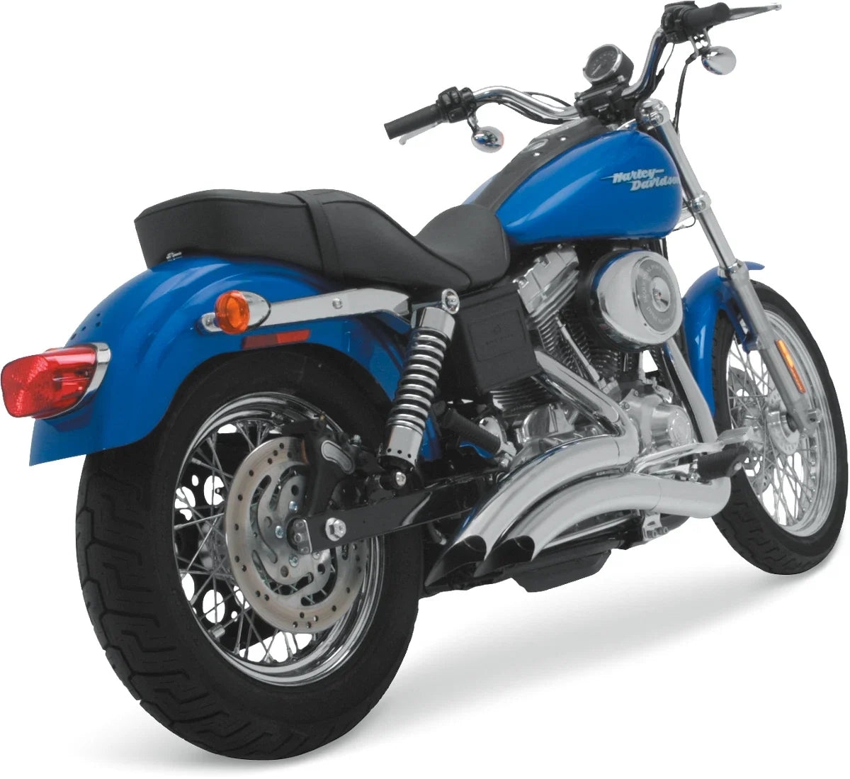Vance & Hines Big Radius Chrome Exhaust for Harley Dyna (1991–2005)