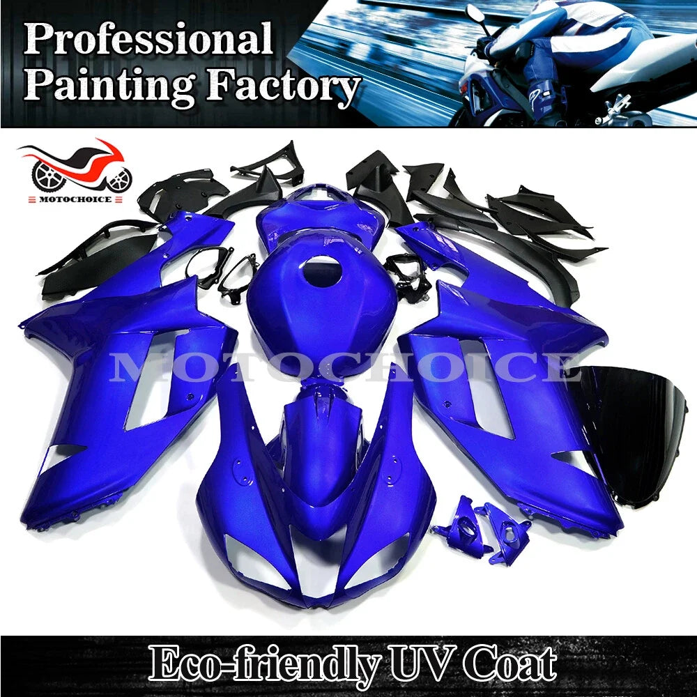 Fairing Kit for Kawasaki Ninja ZX6R (2007–2008) Glossy Blue ABS