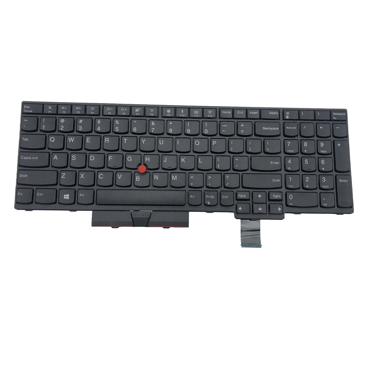 Black No Backlit Keyboard for Lenovo ThinkPad P51S P52S T570 T580 (2016-2019)